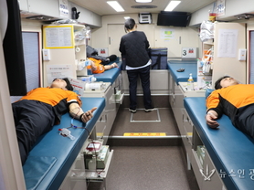 광명소방서, 혈액 수급 위기 속 ‘헌혈 이어하기 행사‘ 동참